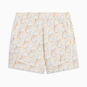 ESSENTIALS GRAPHIC Men's 5" Shorts, Warm White-AOP, extralarge